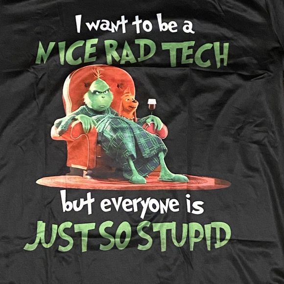 The Grinch Nice Rad Tech Black t-shirt Men's XXL - Picture 3 of 7